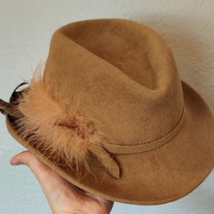 Betmar Vintage Feather Wool Fedora